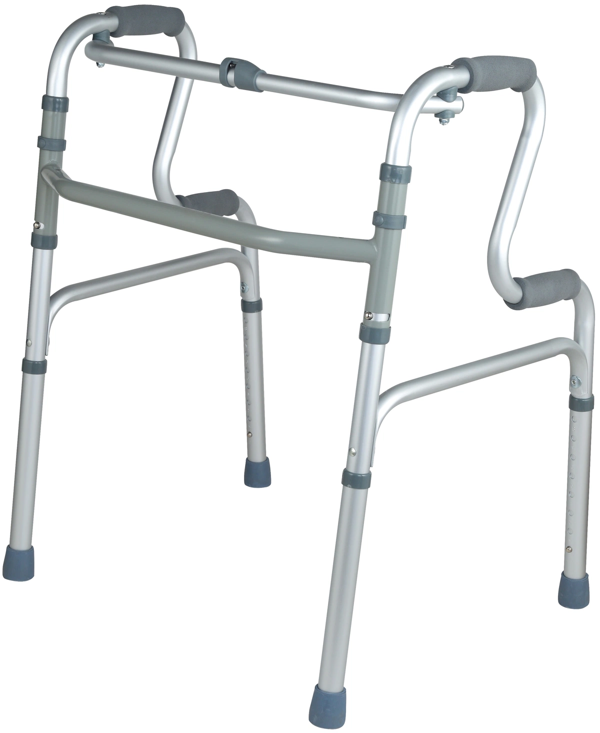 Medical Devices Aluminum Step Walker Folding Walking Frame