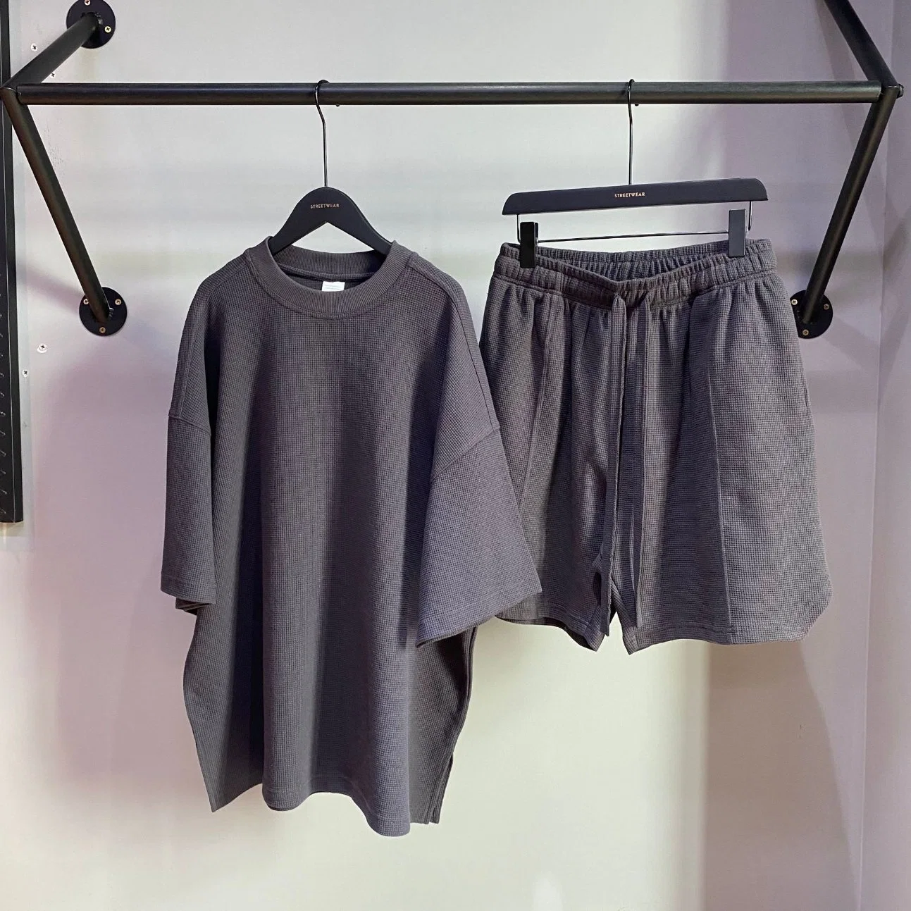 Chemise haute qualité en vrac vert personnalisé 100 % coton Vêtements de streetwear pour dames