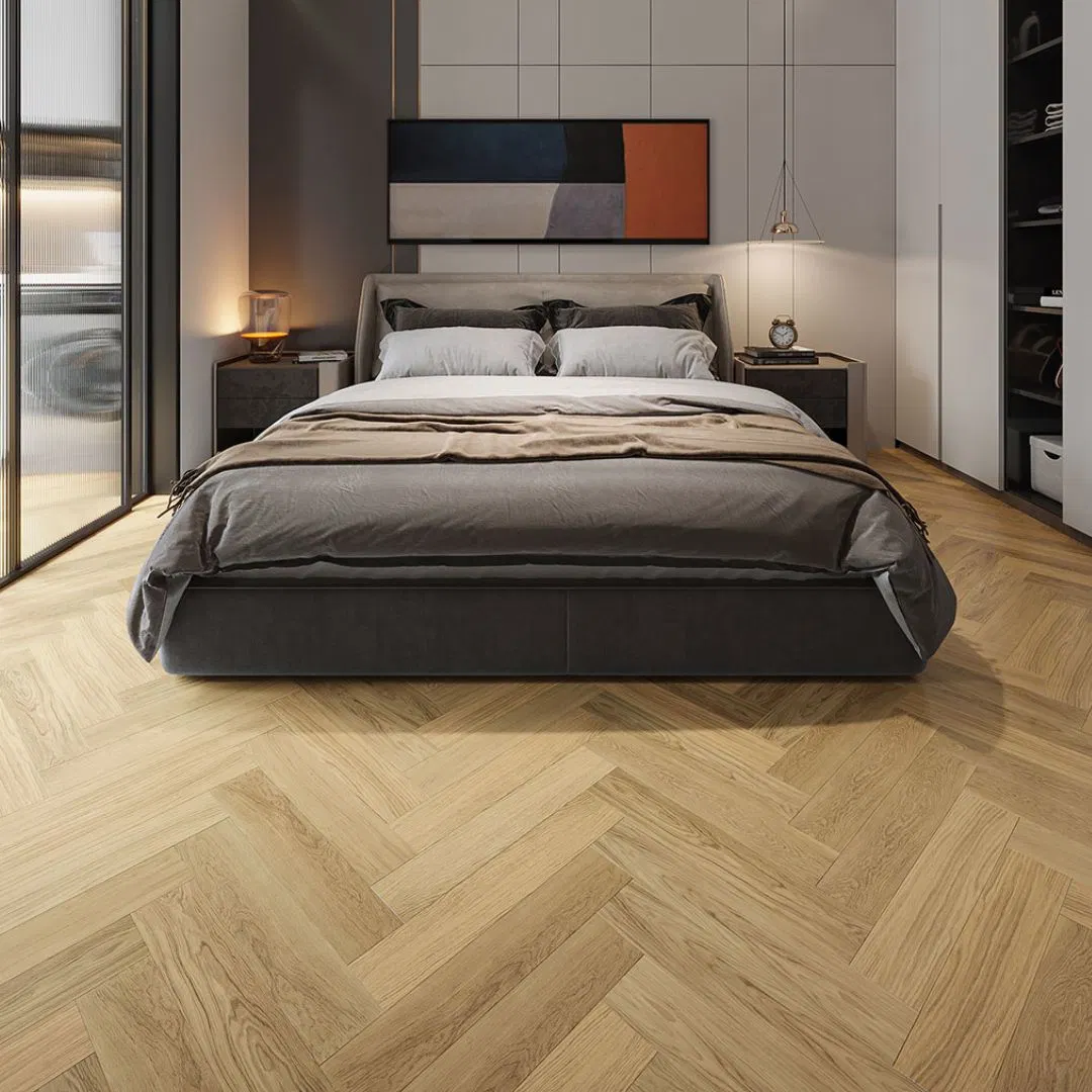 Chine en gros Unilin Clic 4mm/5mm/6mm Étanche Herringbone Chêne Spc/PVC/Lvt/Plancher en vinyle plastique de luxe/Planches en bois/Parquet en bois/Carrelage de sol/Carreaux de sol