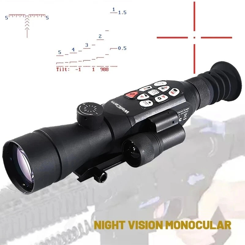 50mm Lens GPS Range Finder Digital Night Vision Telescope Night Vision Monocular