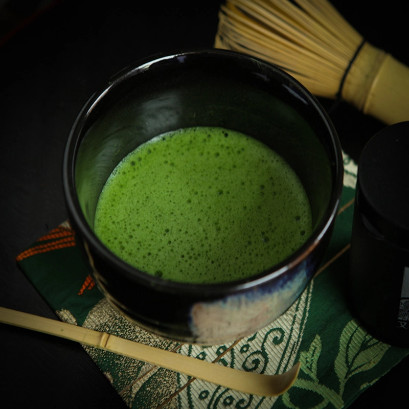 Aroma profundo Matcha instantánea de la Calabaza y sabor a canela en polvo de té verde Ceremonial Etiqueta Privada para la pérdida de peso