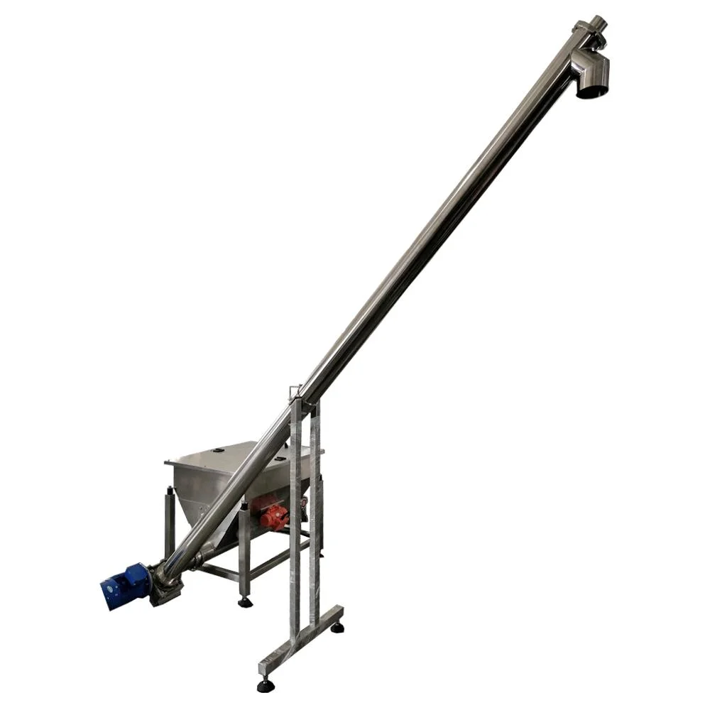 Vacuum Powder Conveyor System Hot Spiral Screw Conveyors Sugar Material Lifting Machine Manufacturer Machinery