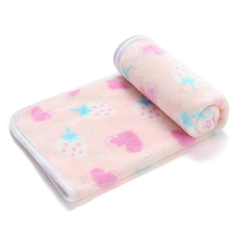 Pet Blanket Four Seasons Warm Coral Fleece Pet Blanket Cat Litter Pad