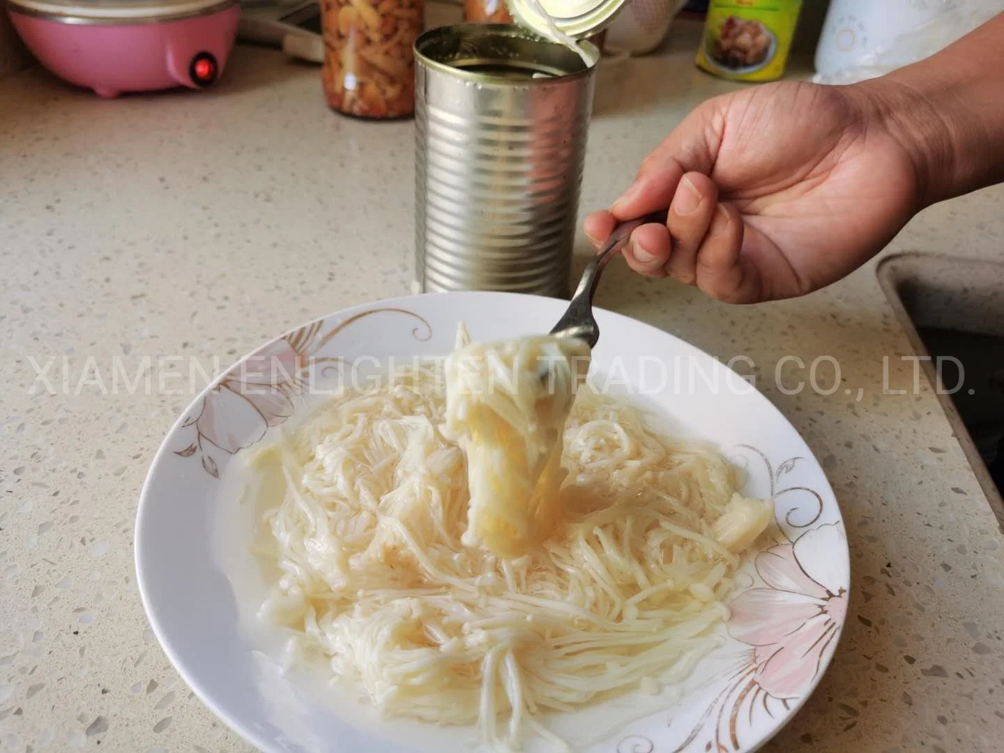 Canned Healthy Enoki Mushroom White Needle Mushrooms