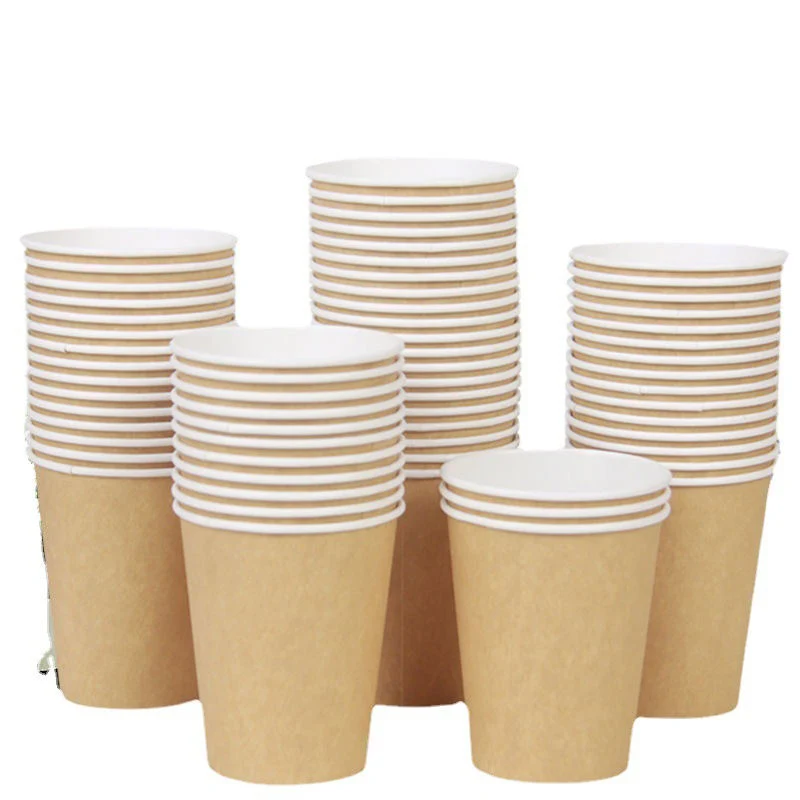 SJ Papier Kaffeebecher 5oz Einweg-Papierbecher heiße Getränke Home Party Office Zahnpapier Tassen Anpassbar