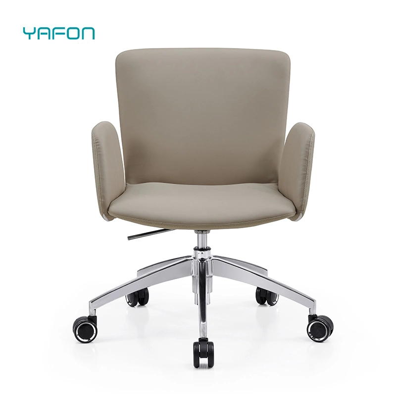 Muebles de oficina silla ejecutiva Oficina reclinable de cuero Silla ergonómica Lumbar con ruedas