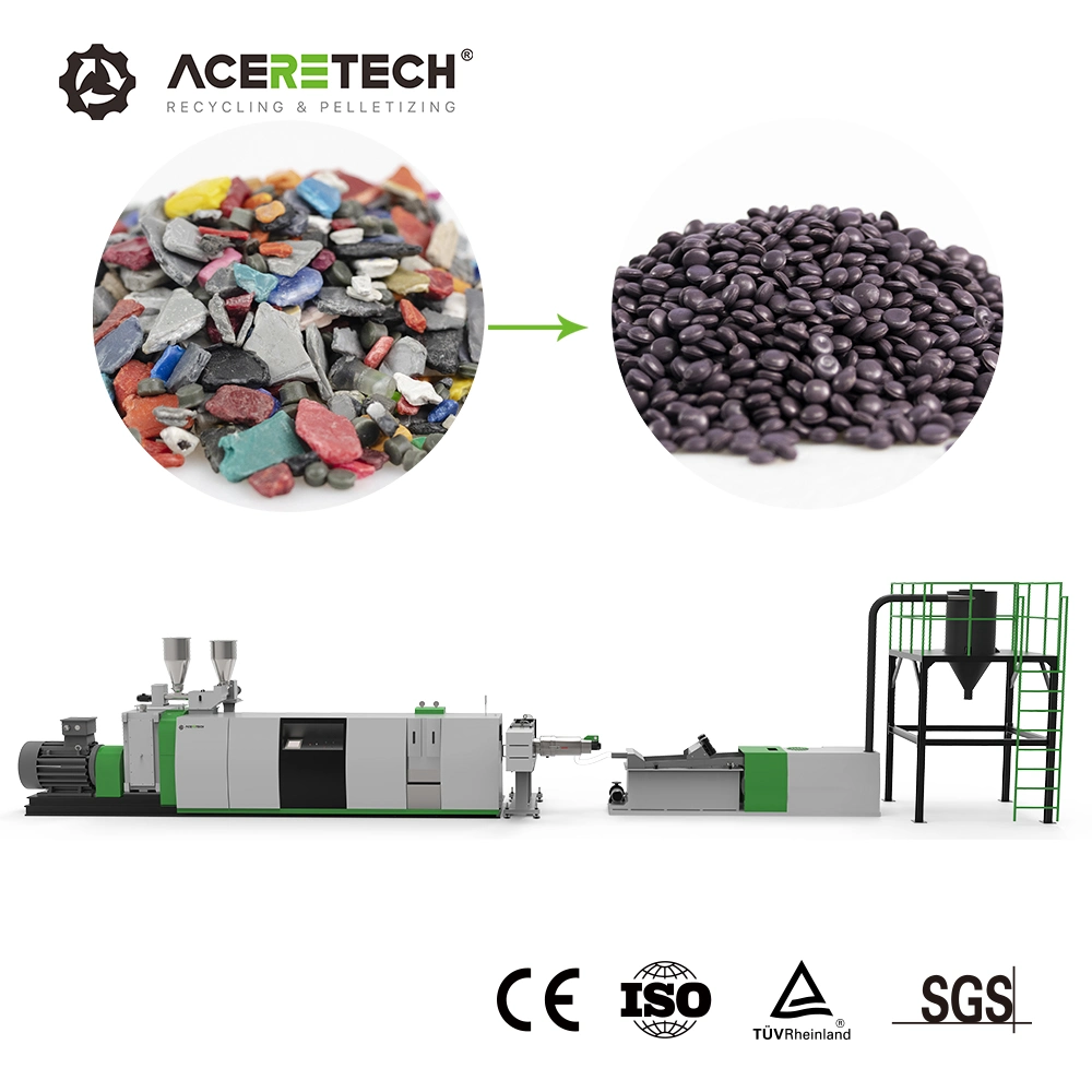 Aceretech China Products Plastic Recycling Equipment with Masterbatch Feeder