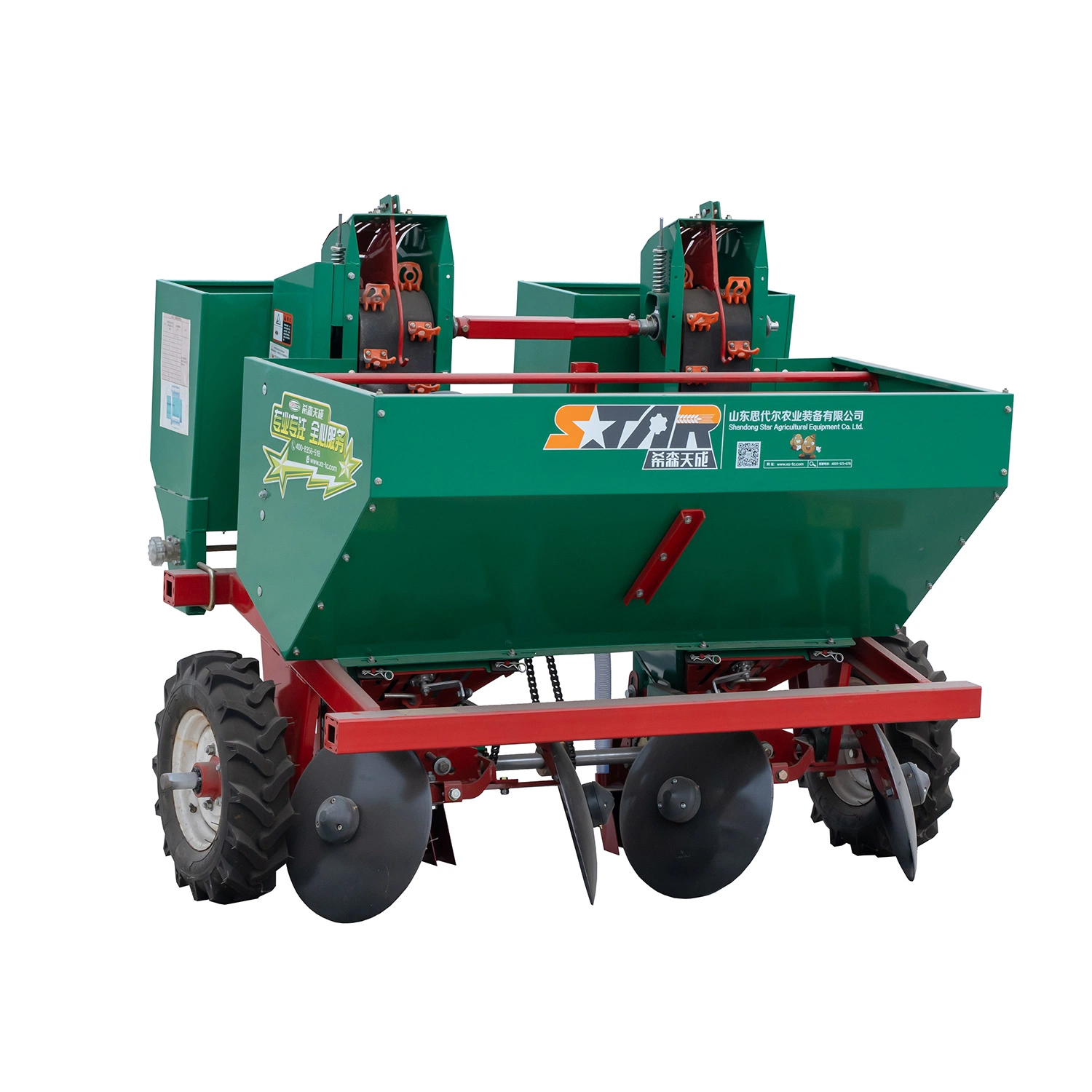 Good Selling Potato Planter 4 Row Potato Planting Machine with Walking Tractor