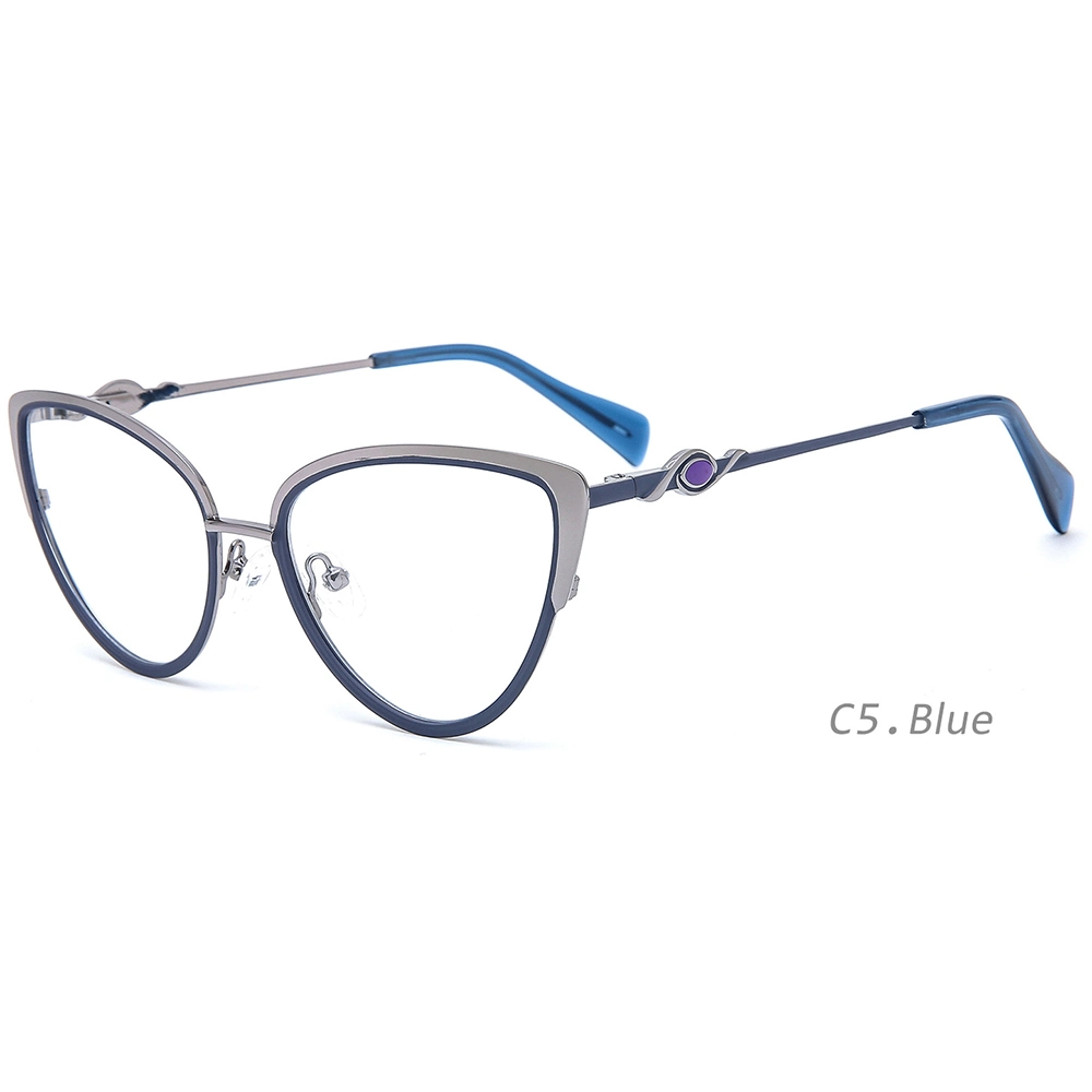 Fashion Women Metal Eyeglasses Frames Cat Eye Eyewear Alloy Glasses Frames