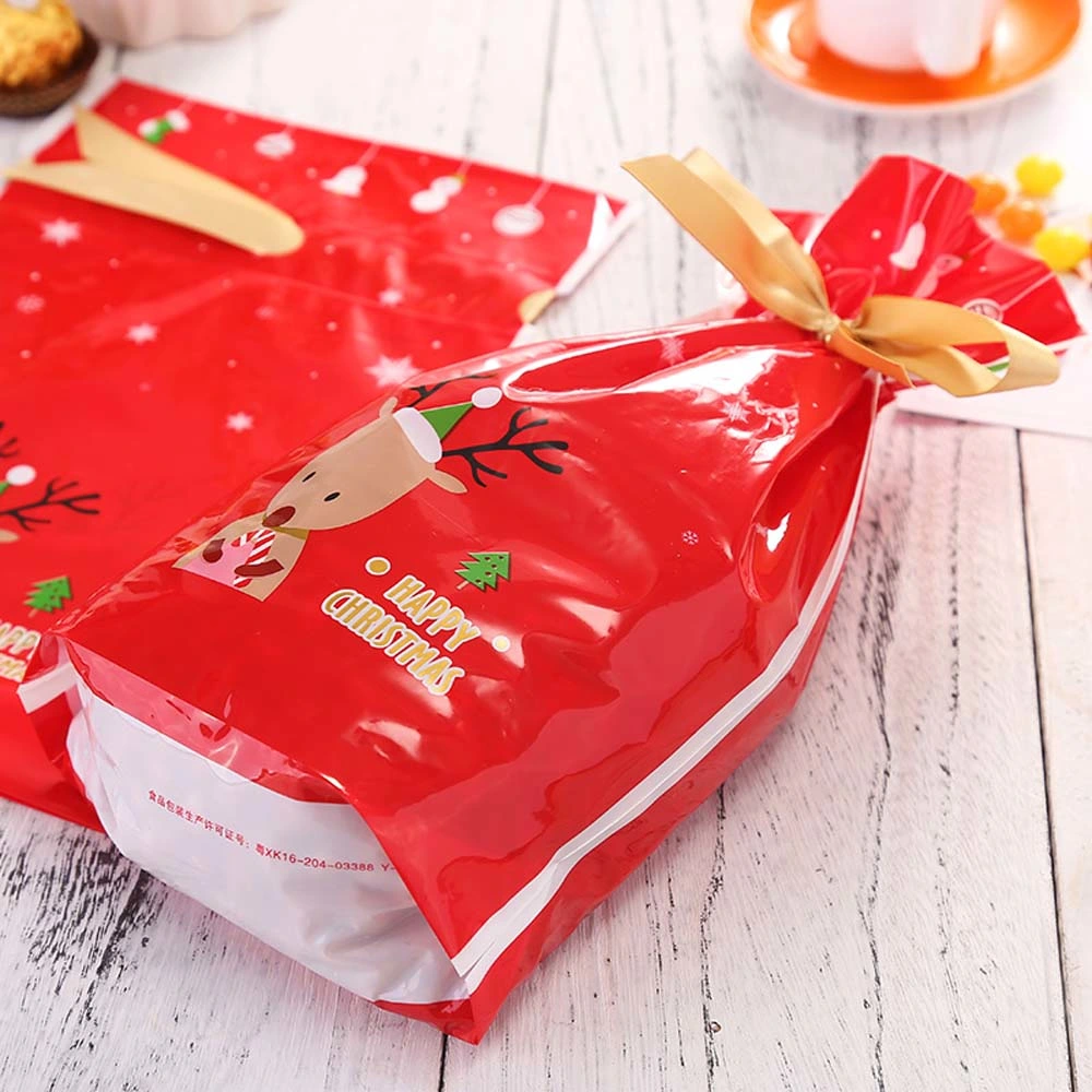 Wholesale/Supplier Printed Gift Candy Storage Pouch Snack Organizer Plastic Drawstring Bag for Promotion