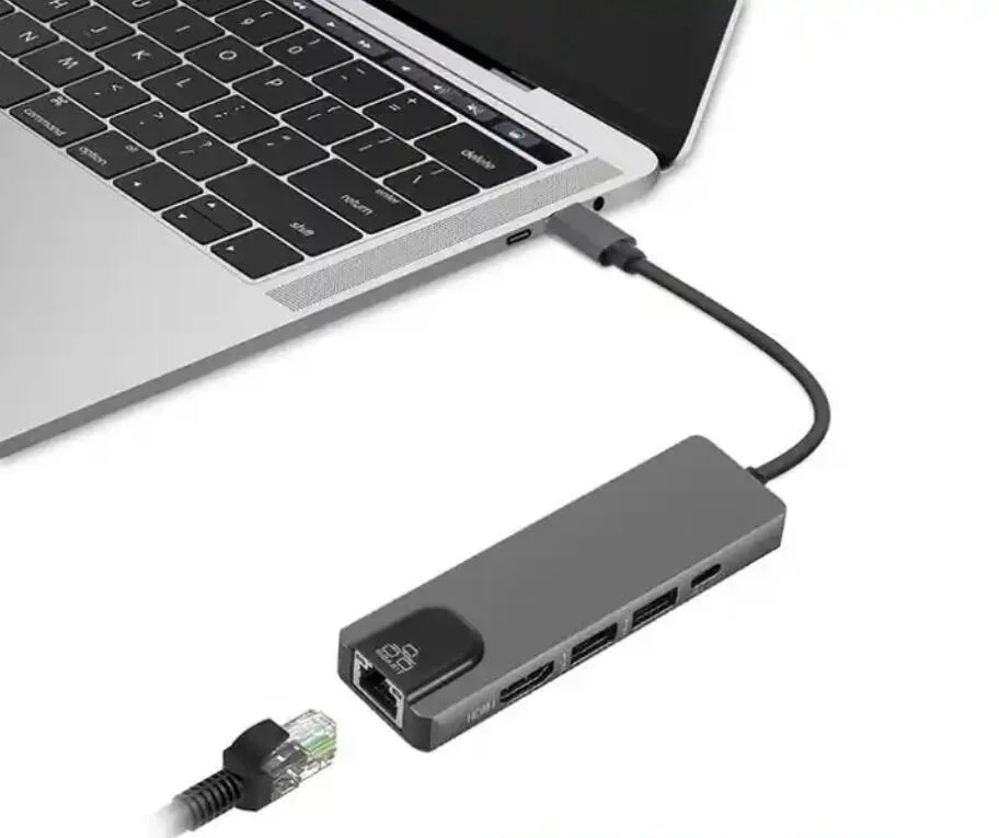 Premium 5 in 1 Typ C Adapter USB 3,2 Hubs