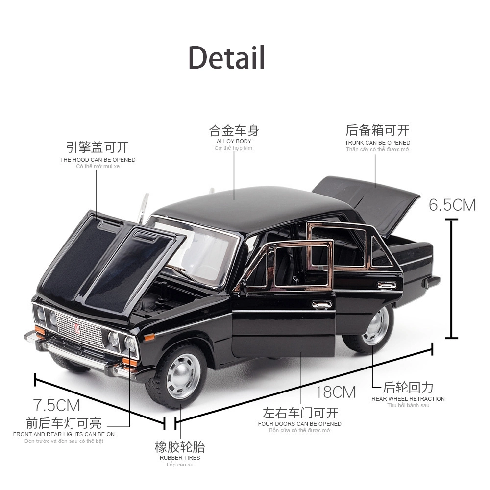 1: 24 Scale Model Car Toy Simulation Car for Exhibition