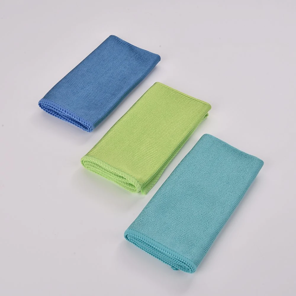 Shiny Lint Free Microfiber Window Cleaning Glass Polishing Cloth