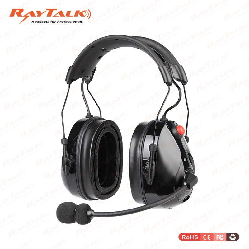 Raytalk Hochleistungs-Headset Anr Optionaler Kopfhörer Mit Geräuschminimierung Sun Schutz-Headset für zwei-Wege-Radio