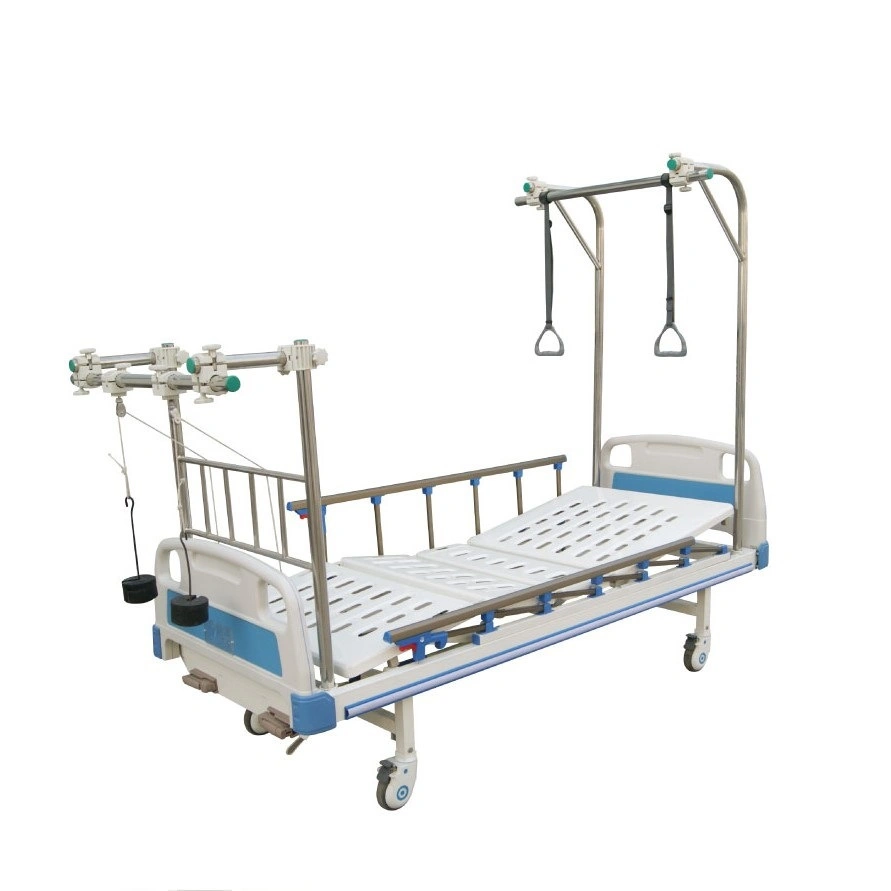 Durable 3 Function Adjustable Medical Hospital Furniture Folding Manual Patient Nursing Electric Hospital Bed (UL-22MD25)