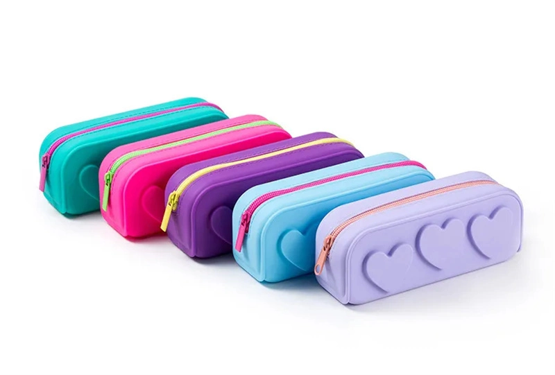 New Cute Soft Silicone School Pencil Case Pencil Box for Kids