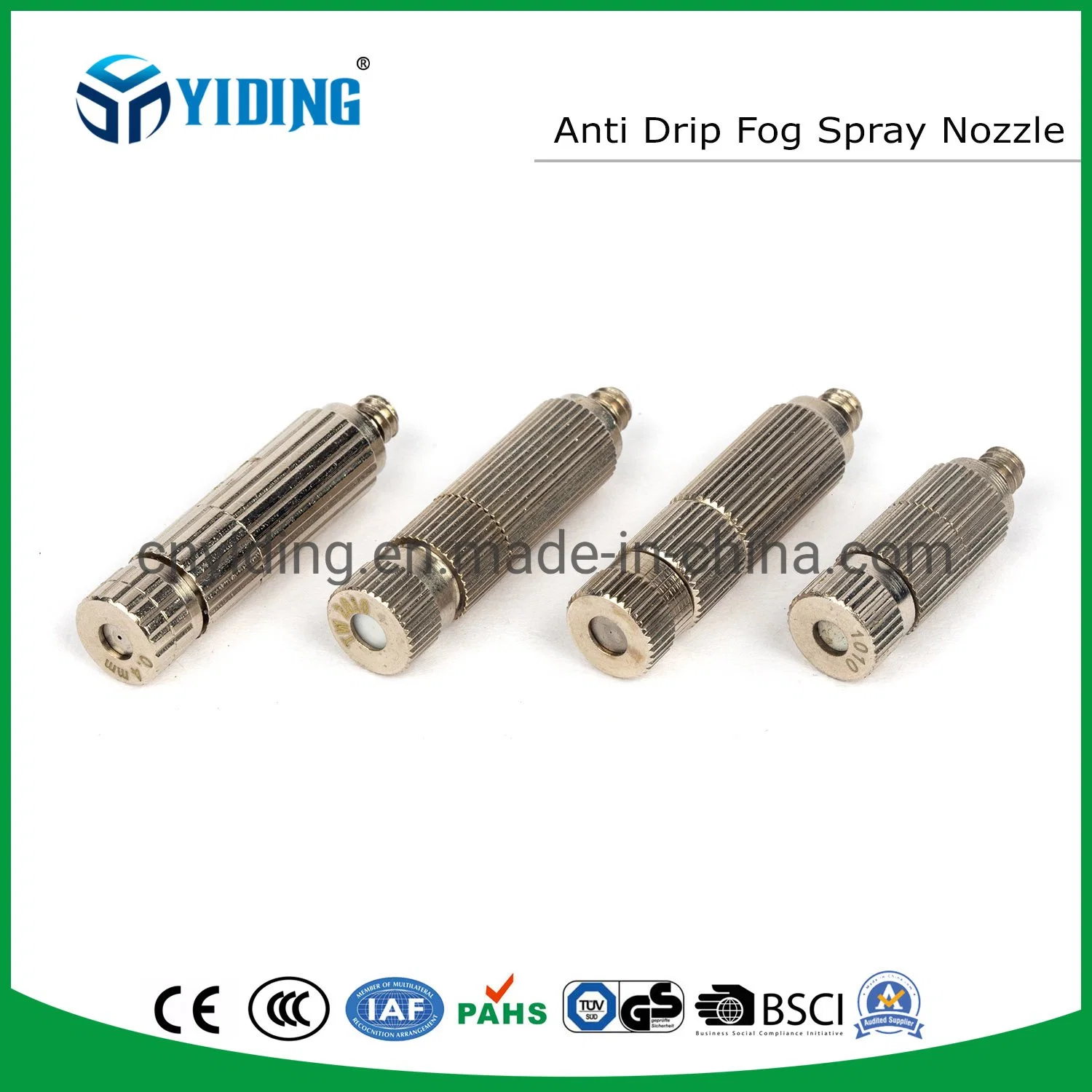 Misting Brass Nozzle Fog Machine Nozzle Mist Fog System Sprayer Nozzle Anti Drip Fog Spray Nozzle Water Nozzle Misting System Fog Nozzle (NBS-3)