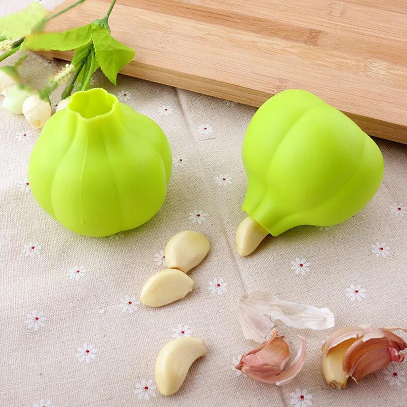 Garlic Peeler Skin Remover Roller Keeper, Easy Quick to Peeled Garlic Cloves with Best Silicone Tube Roller Garlic Odorfree Kitchen Tool