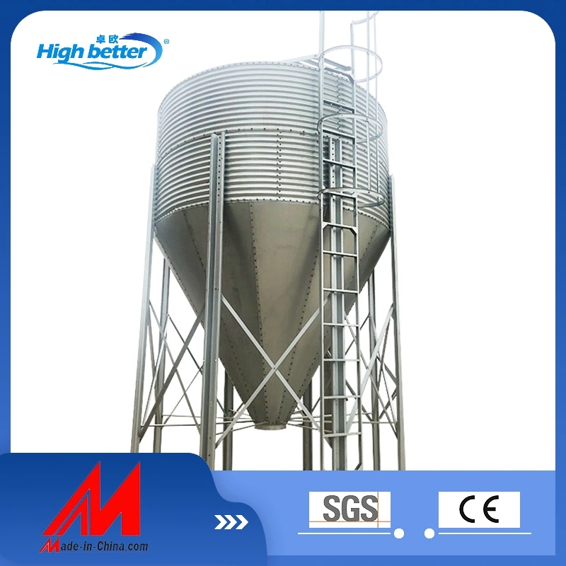 Farm Machinery Storage Bins Galvanized Steel Feeding Silo