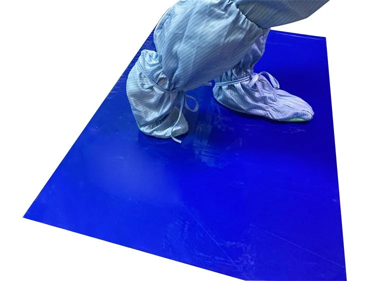 High Tackiness Peelable 30 Layers Decontaminating Floor Adhesive Sticky Mat