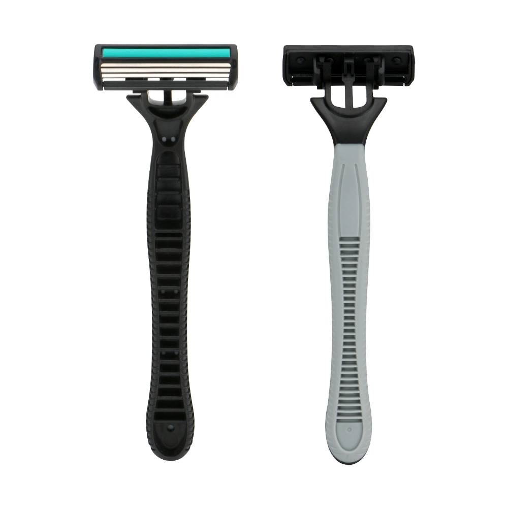 D334L New Arrival Private Label Wholesale/Supplier Price Triple Blade Disposable Razor Pivoting Razor Head Shaving Razor