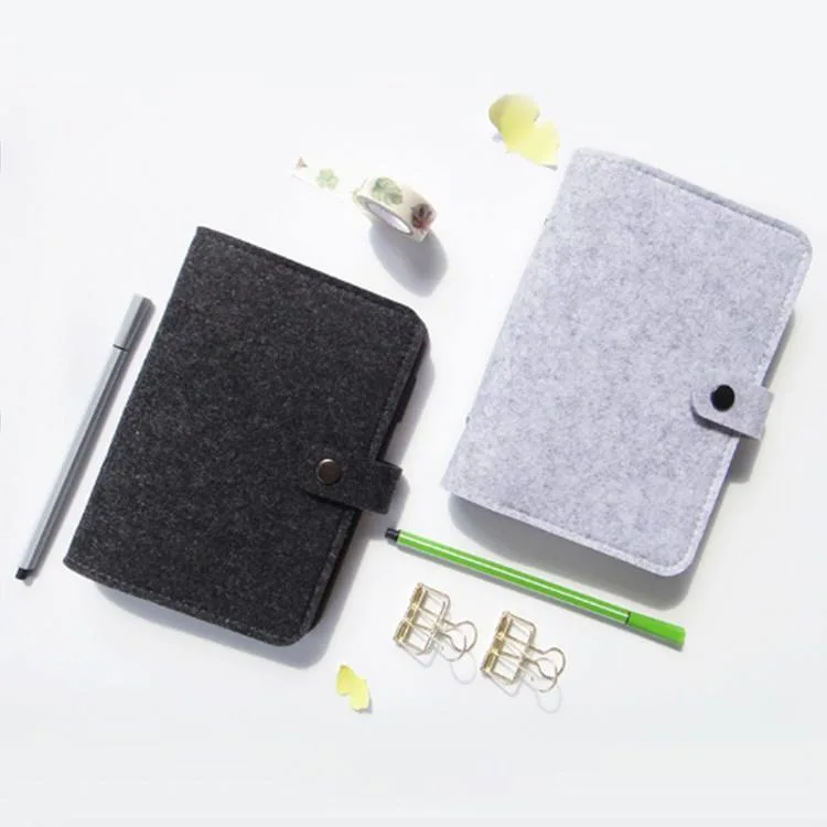 Felt Shell Fabric Note Book Loose Leaf Inner Core Notebook Diary Plan Binder Office Notebook