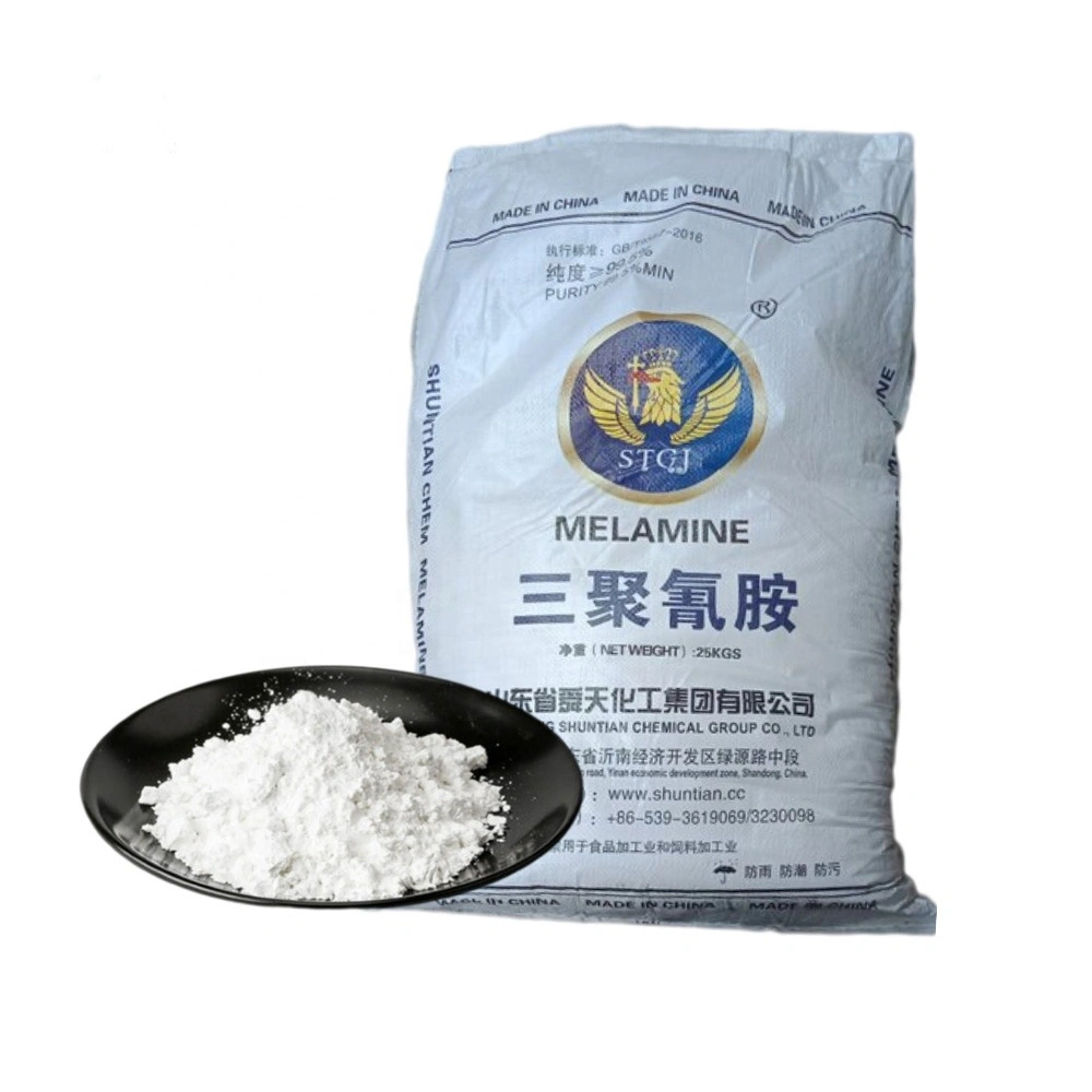 Shuntian Brand Chemical Powder Melamine 99.8% for Tableware Making