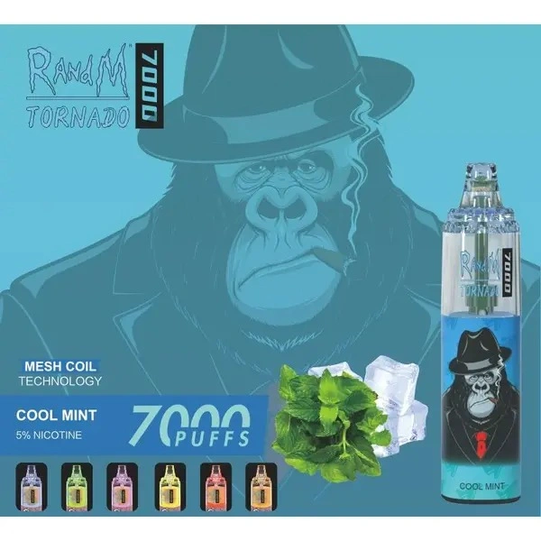 Randm Tornado 7000 Zbood Personalizado Snus Edición Oro Dibujos Animados Vapeman E Cigarrillo Desechable Vape