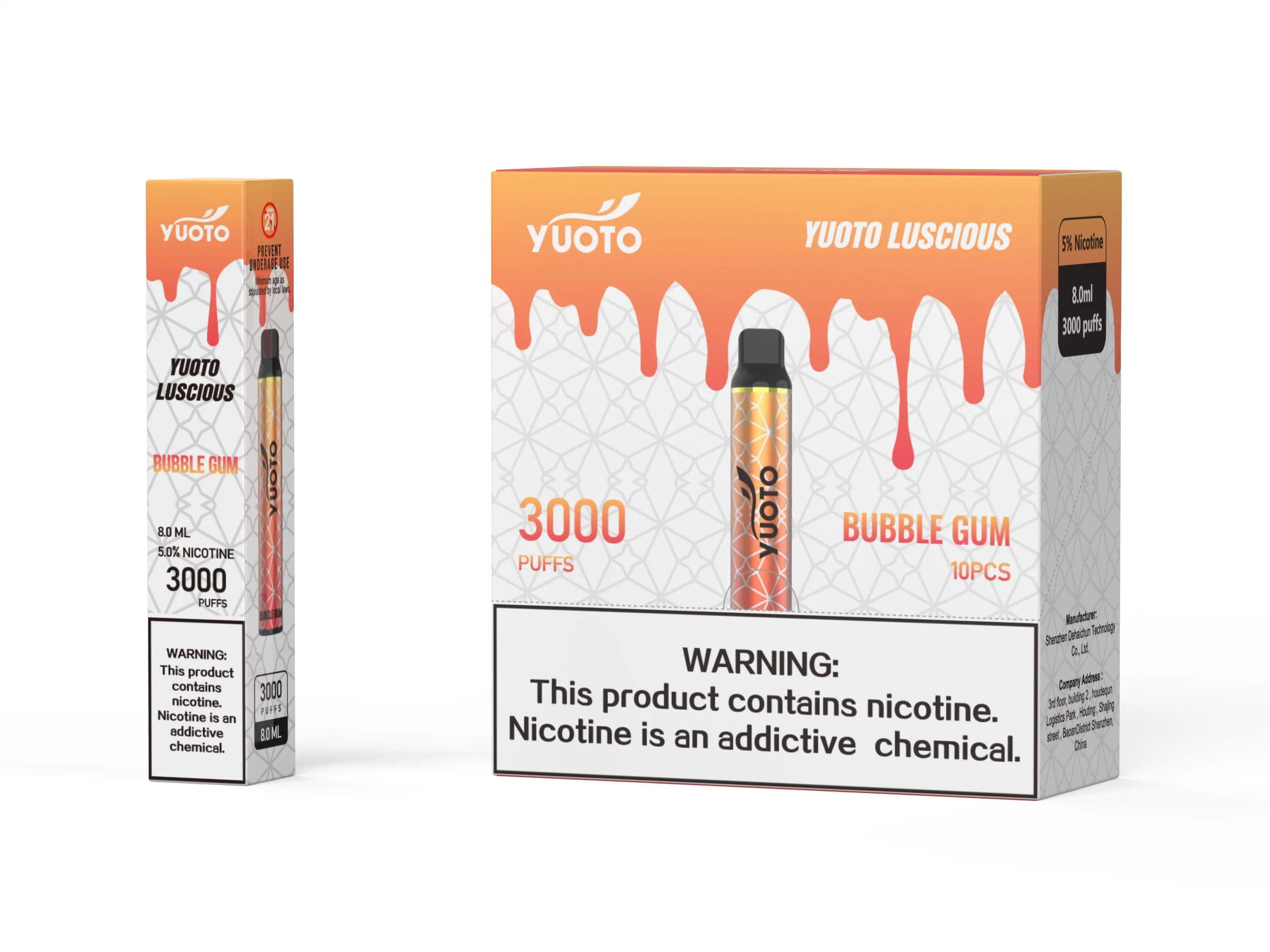 Yuoto Luscious 3000 Puffs Mango Ice Disposable/Chargeable Vape