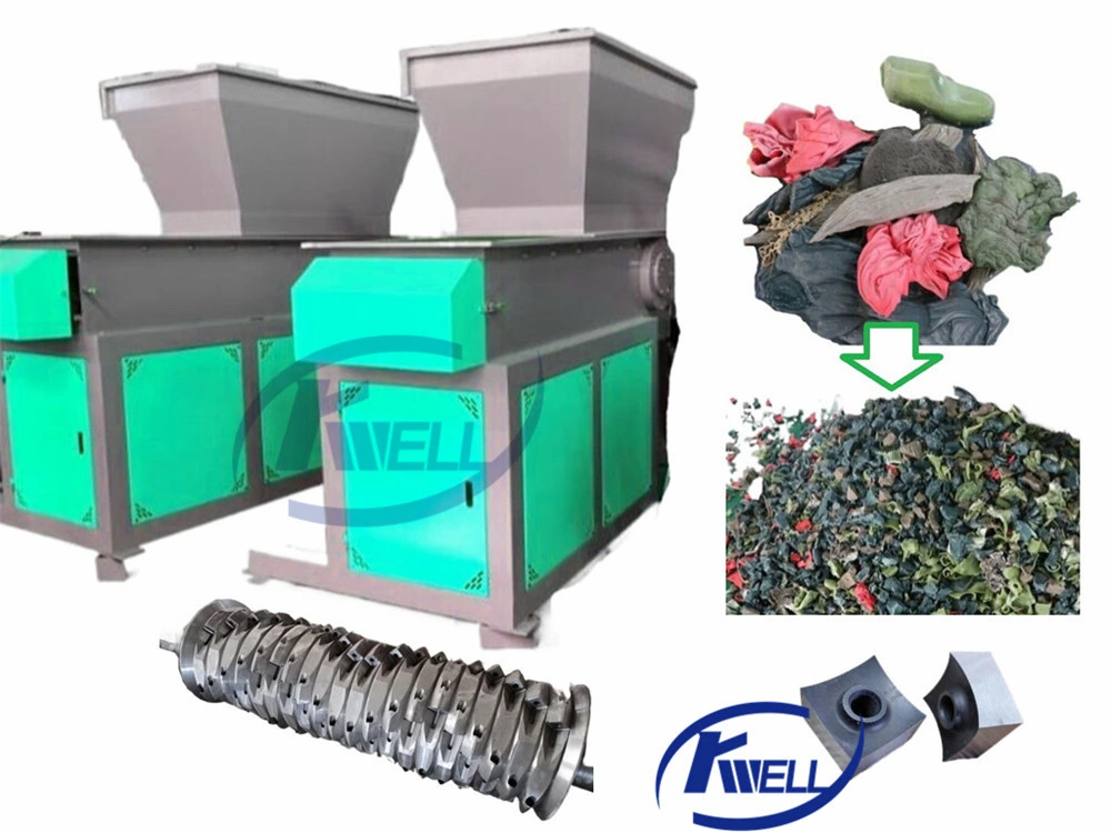 CE Industrial Single Shaft Shredder for Waste Scrap Metal Wood Pallet Plastic/PP/PE/HDPE/LDPE/PVC/PPR Pipe PC PMMA Sheet