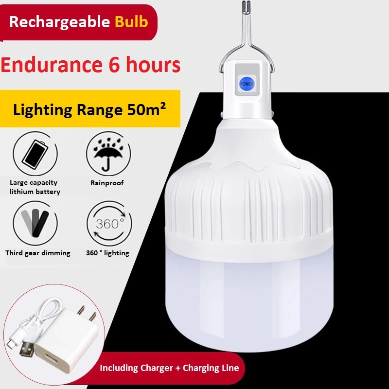 Third Gear Dimming Charging LED Bulb Lamp Emergency Light