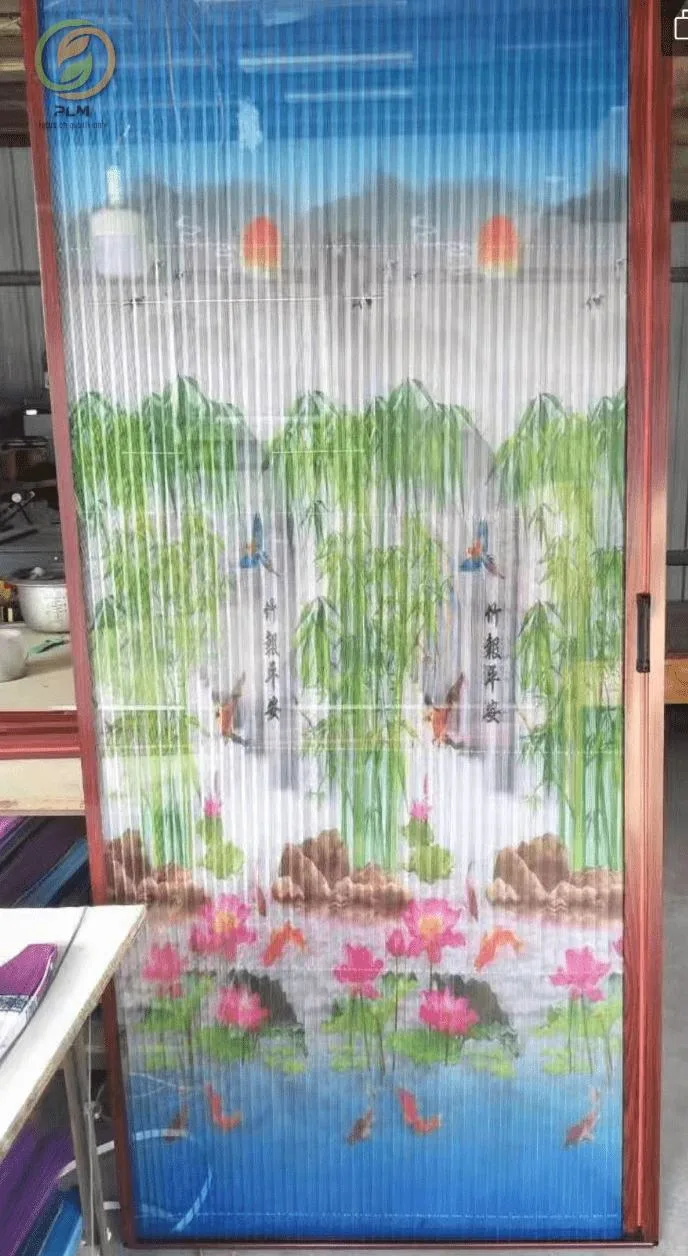 Manufacturer Price for Polyester Pleated Printed Insect Screen for 2.4m and 2.1m