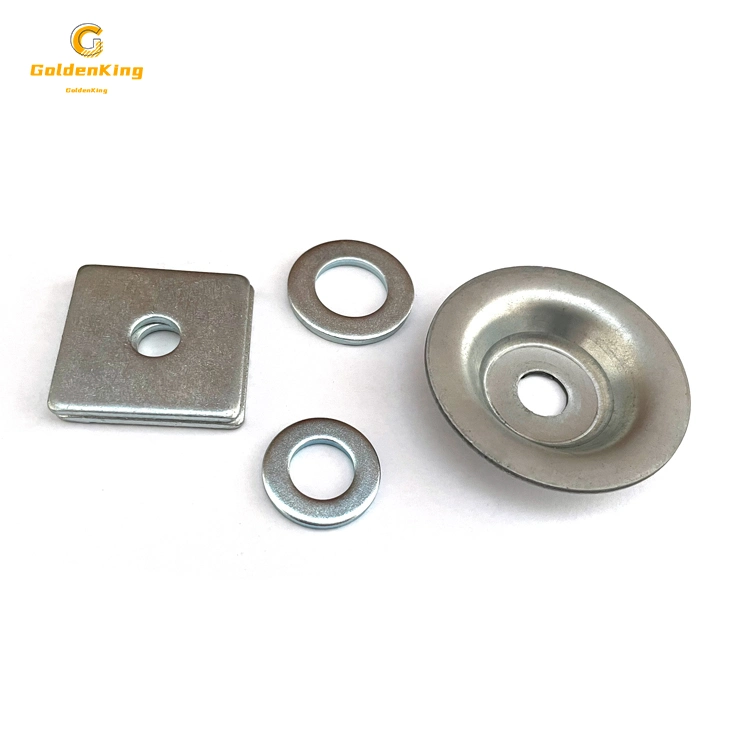 White Zinc Q235 Grade 4.8 DIN436 Metal Square Plain Washer