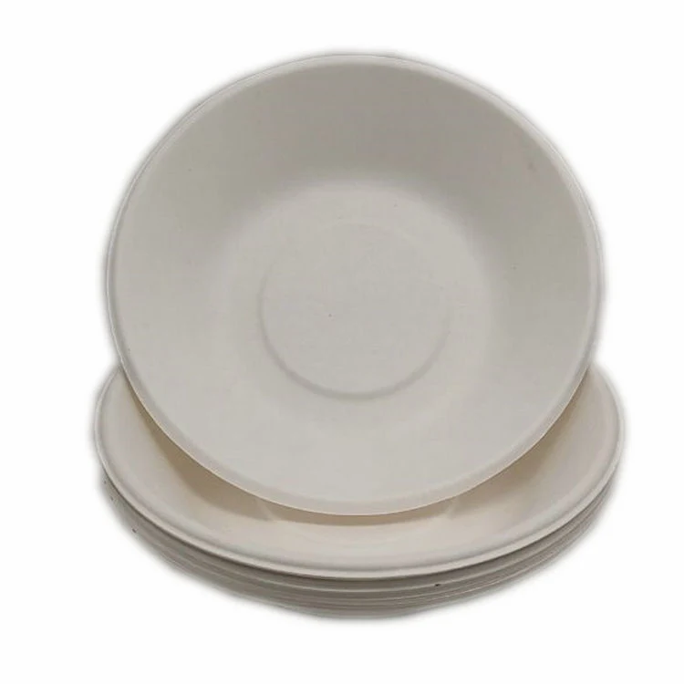 Disposable Sugarcane Round Bowls 680ml for Noodles and Salad