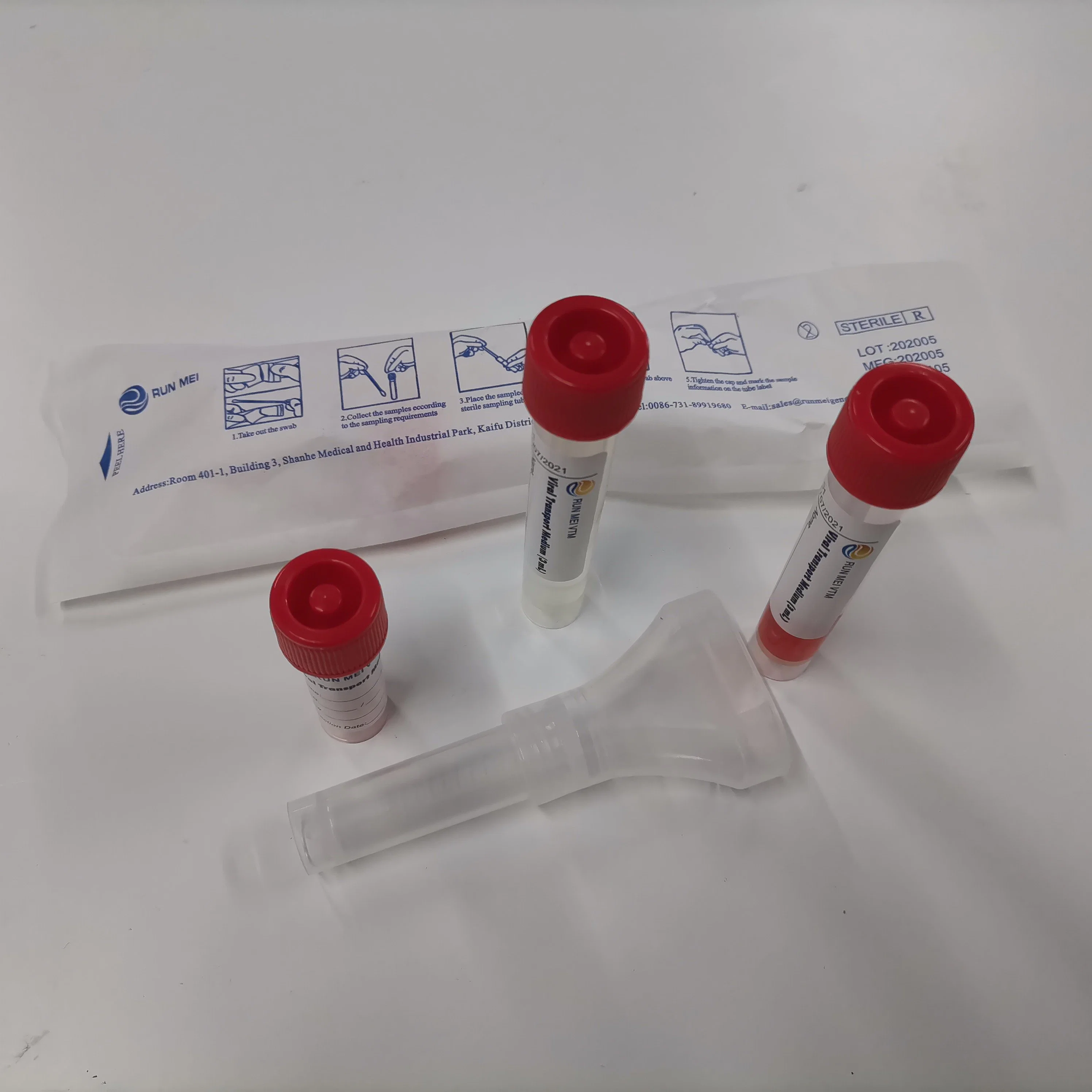 Ce & FDA Approved Disposable Saliva Rna &DNA Sampling Collection Kit