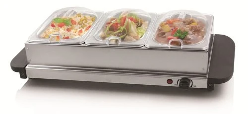 Deux bacs sous forme de buffet à 1.5Qt chaque support ETL et GS serveur sous forme de buffet chaud