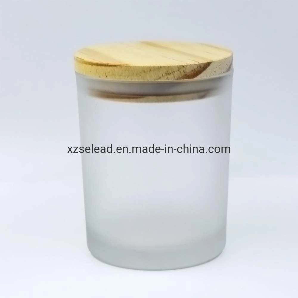 10 Oz Candle Jars for Making Candles Jars for Candle Making Frosted White Jars with Bamboo Lids