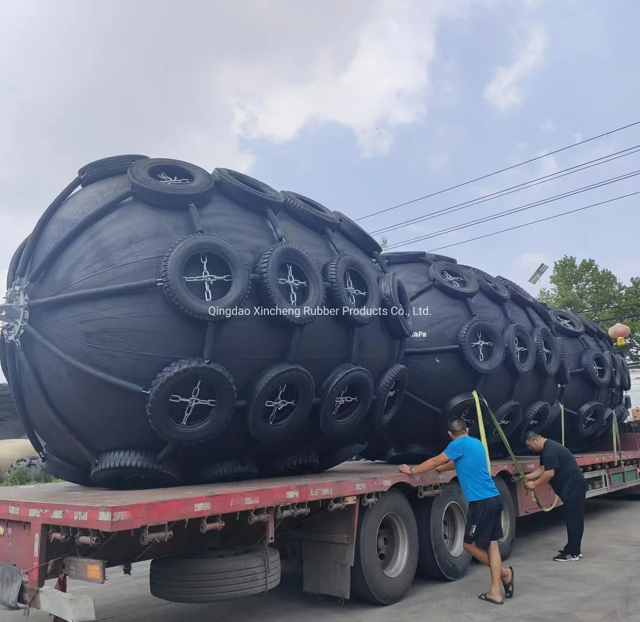 Qingdao Xincheng Pneumatic Marine Balloon Rubber Fender for Boat Dock