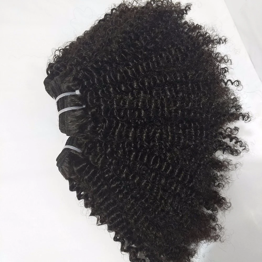 Keine Synthetischen Haar Top-Qualität Afro Kinky Curl Remy Mensch Haarverlängerung