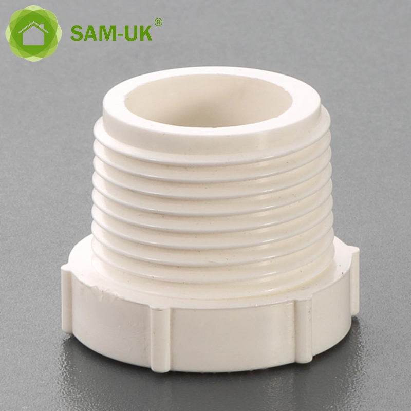 تركيبات أنابيب Sam-UK PVC شي40 ASTM D2466 شياولات شياثة مسننة سدادة PVC