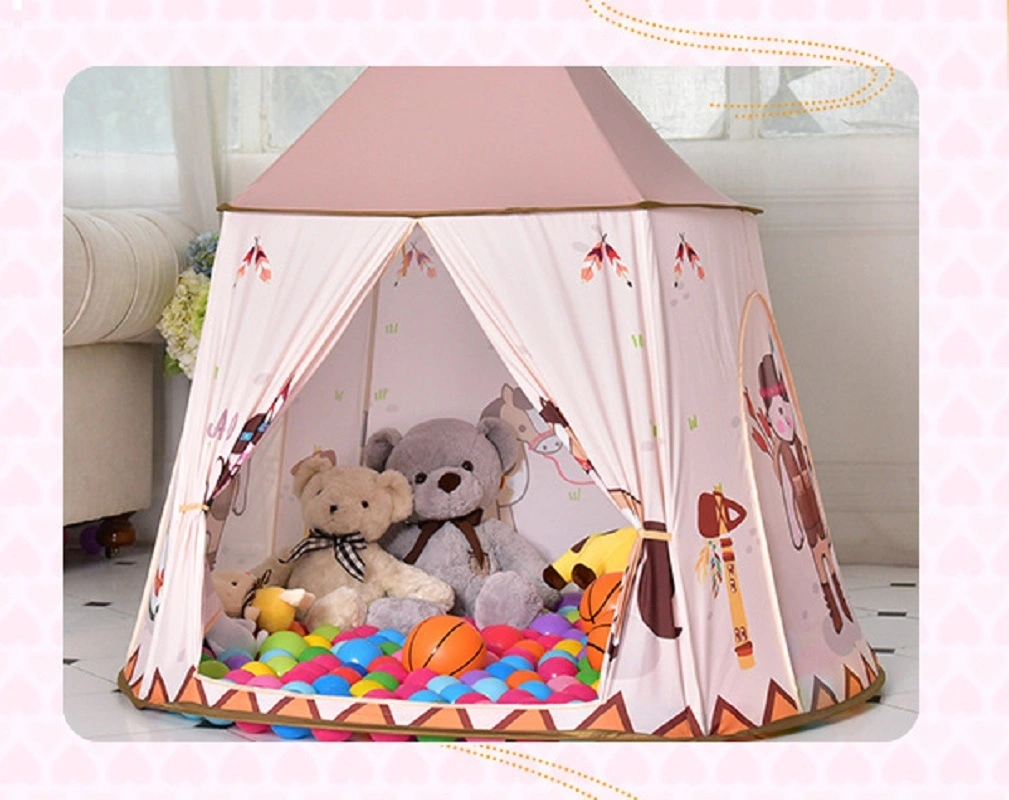 Indian Kiddie Tent Large Children Collapsible Game House Indoor Outdoor Portable Pop up Tent Wbb16354