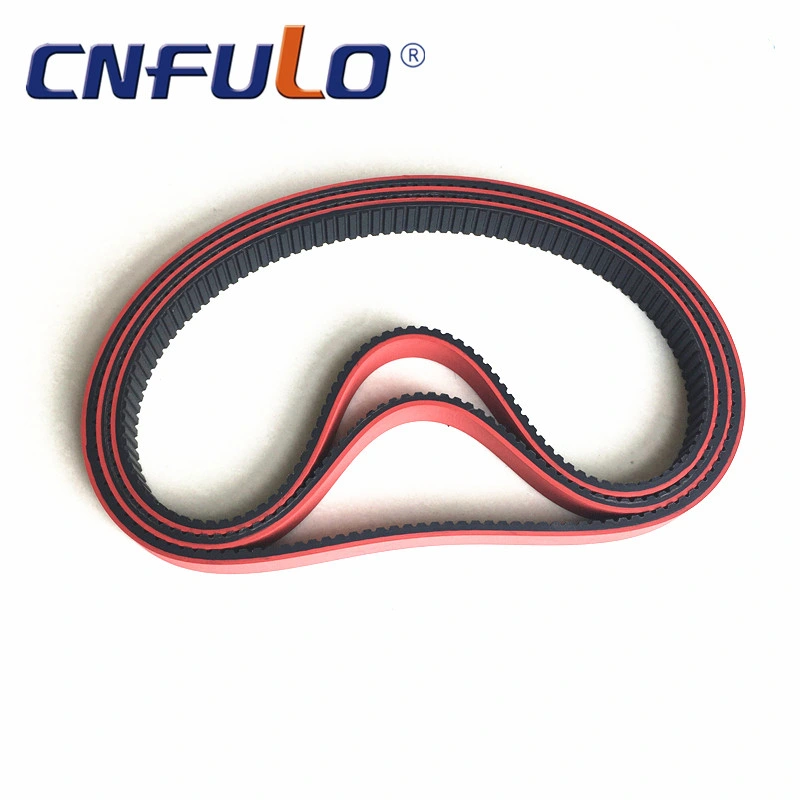 OEM Standard Red Rubber Coated Timing Belt for Vffs Packing Machines