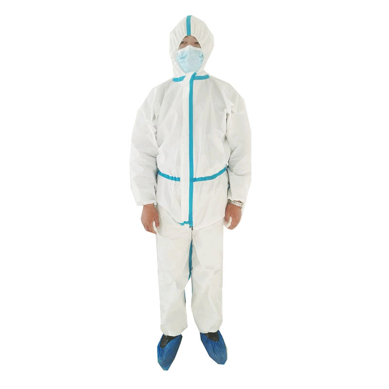 Medical Protective Suits En14126 ISO Safety Clothing Without Foot Cover