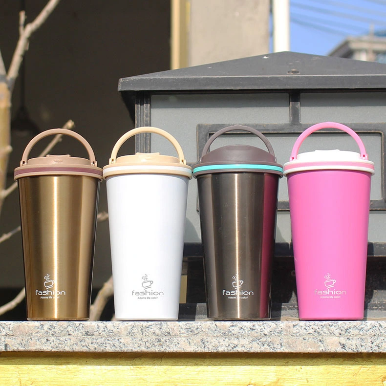 Hot Selling Vacuum Flask Stainless Steel Bottle with Rubber Handle