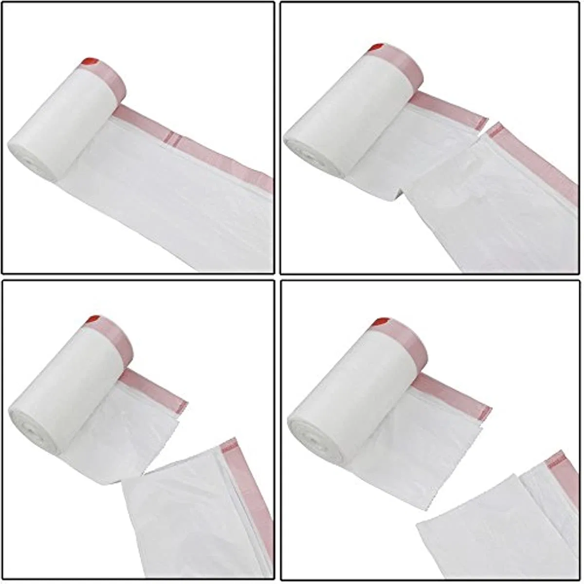 High quality/High cost performance Colorful Recycled PE Garbage Bag Drawstring Bags on Rolls