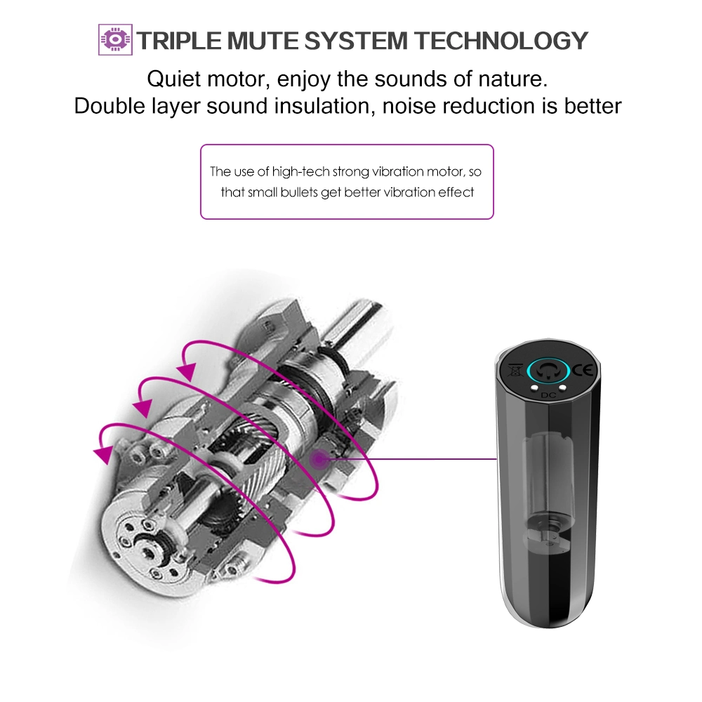 جهاز USB قابل لإعادة الشحن Mini 10 Speed هزاز كامل الجسم رصاصة