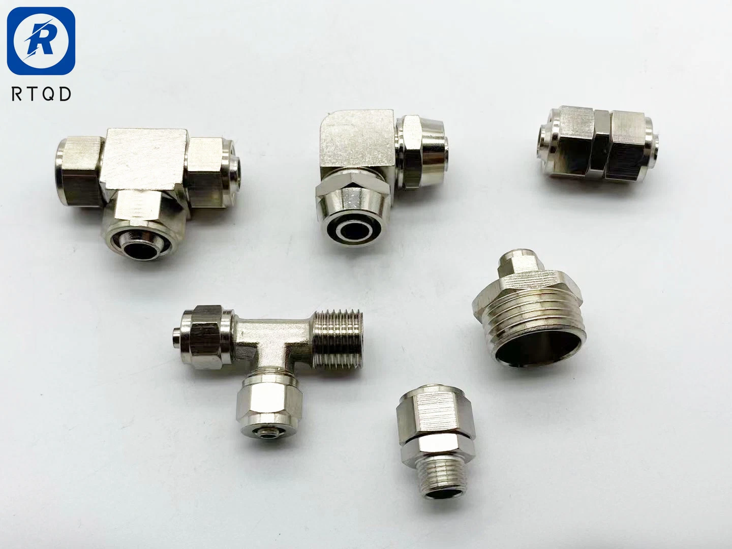 High Performance Quick-Twist Connector Tracheal Thread Through Terminal Pneumatic Fitting with Brass Metal Series Klc