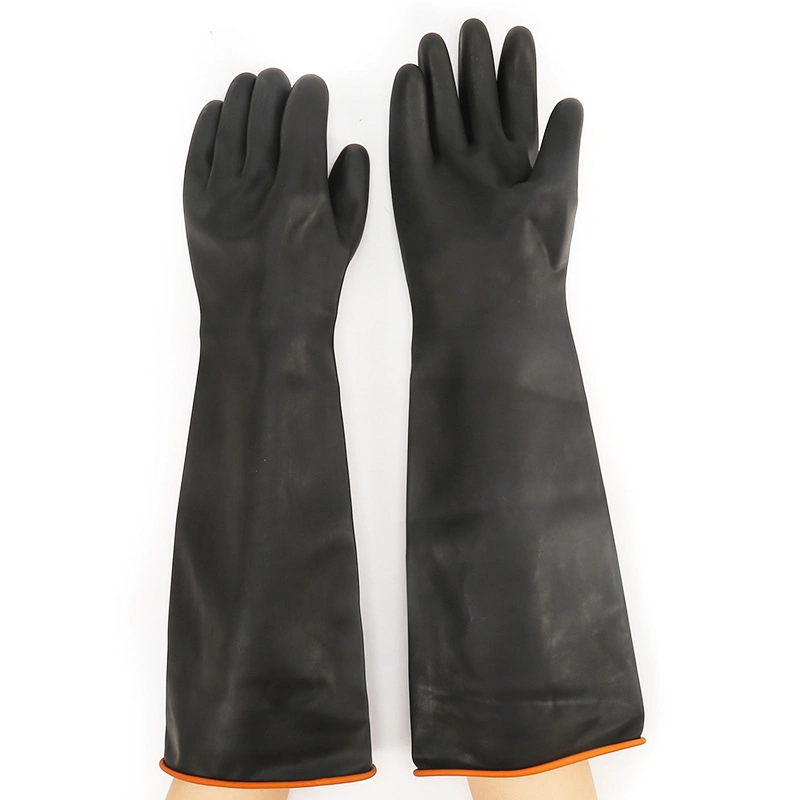 One Pair Black Skin Plastic PVC Latex Male Mannequin Hand Gloves Display Hands