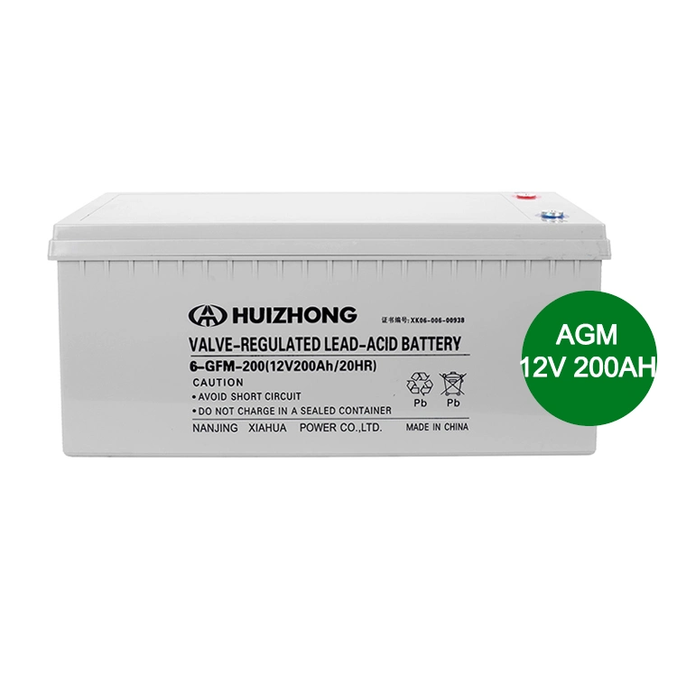 12V 200ah AGM Lead Acid Battery Rechargeable Deep Cycle Battery