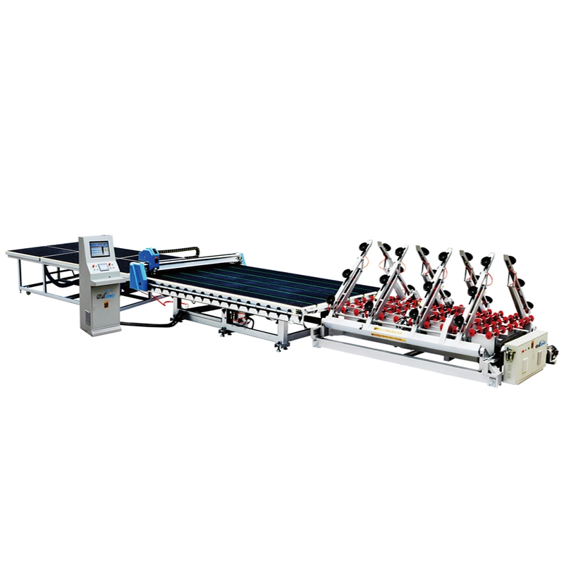 CNC Automatic Glass Cutting Machine Jumbo Size Glass Cutting of Float Glass Using The Diamond Cutting Wheel Technology